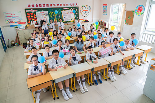 栖霞小学生毕业季集体照拍摄